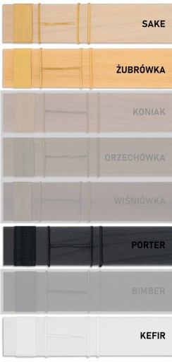 Żaluzje Drewniane Abachi na wymiar CLICKY 50mm 60x90cm