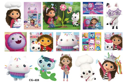 Детские моющиеся татуировки CAT HOUSE GABI CG418
