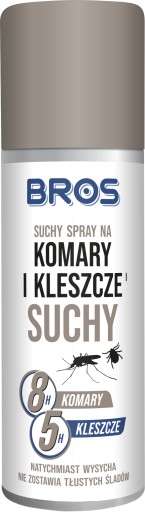 BROS DRY СПРЕЙ ОТ КОМАРОВ И КЛЕЩЕЙ 90мл