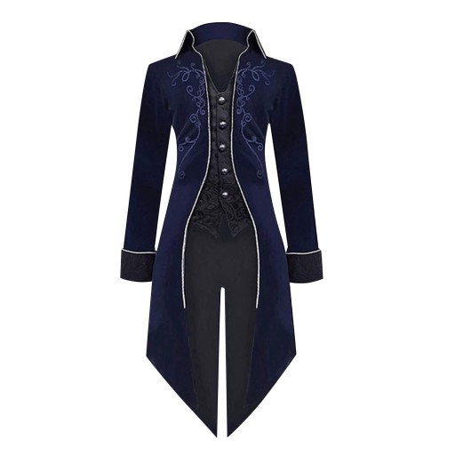 Mens Jacket Steampunk Gothic Victorian Tailcoat Vi