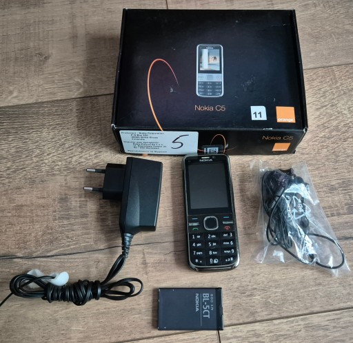 Комплект Nokia C5-00 Black Рабочий! Оранжевый ПЛ! Для Коллекционера!