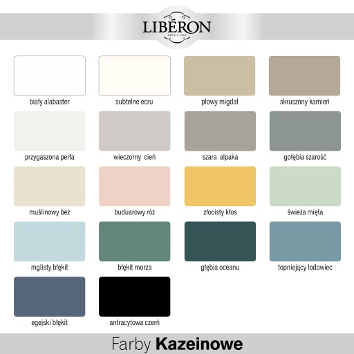Liberon farba kazeinowa świeża mięta 0,5L