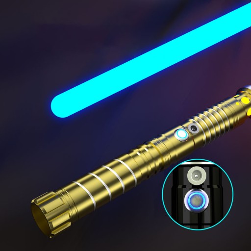 СВЕТОВОЙ МЕЧ С МЕТАЛЛИЧЕСКОЙ РУЧКОЙ, СВЕТЯЩИЙСЯ DUEL WARRIOR СО ЗВУКОМ RGB KOL