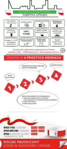TYVEK БАСЛЕТЫ 2000 шт. БЕСПЛАТНАЯ ЦВЕТНАЯ ПЕЧАТЬ