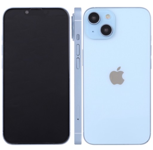 Манекен iPhone 14 с черным экраном разных цветов