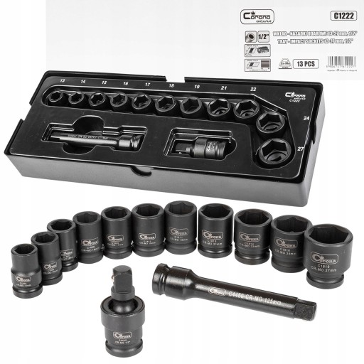 Richmann NASADKI UDAROWE 1/2' 13-27MM +TACKA C1222