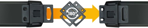 LISTWA ELEKTRYCZNA CZARNA PRZEDŁUŻACZ ZASILAJĄCY 4 GNIAZDA KABEL 1,8 M