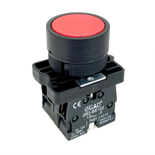 Przycisk czerwony STOP styki NO+NC EA45 pod otwór 22mm chwilowy