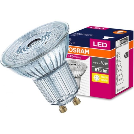 СВЕТОДИОДНАЯ ЛАМПА OSRAM GU10 6,9 Вт 80 Вт НЕЙТРАЛЬНАЯ PAR16