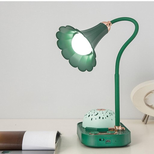 Kwiatowy przełącznik biurkowy LED Lampka nocna