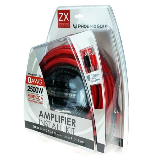 Комплект кабелей для усилителя Phoenix Gold ZXK50 2500 Вт