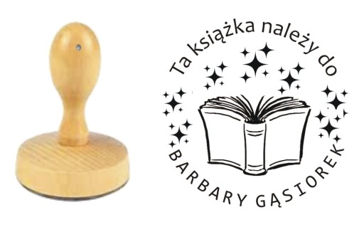 КРУГЛАЯ ПЕЧАТЬ EX LIBRIS ПЕЧАТЬ 6 СМ