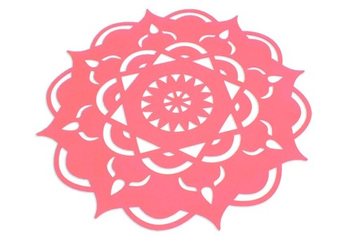 Mandala - Serweta filcowa 400mm - Różowy