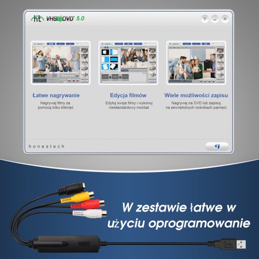 August VGB350 Video Grabber USB-копирование VHS на ПК