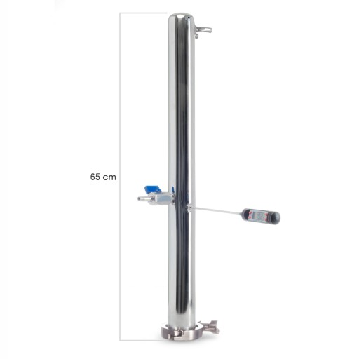 DESTYLATOR ELEKTRYCZNY MIEDZIANY AABRATEK BECZKA KEG 30L KOLUMNA 125cm.