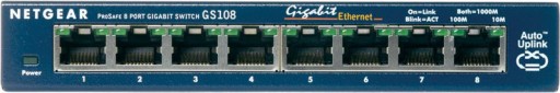 Коммутатор NETGEAR GS108GE 8xLAN