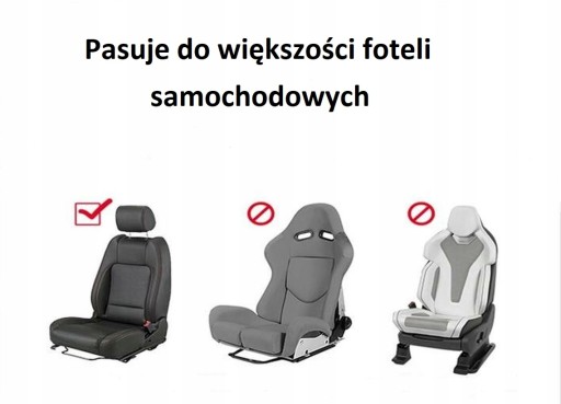 ZAGŁÓWEK SAMOCHODU Oparcie Głowy Poduszka - WĘGL