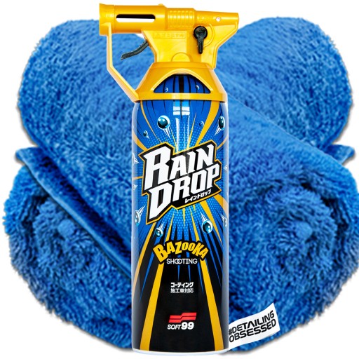 SOFT99 RAIN DROP BAZOOKA SPRAY COATING затемняет и придает блеск 300мл