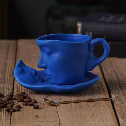 Кофейная кружка Керамическая кофейная кружка для кухни Milk Blue