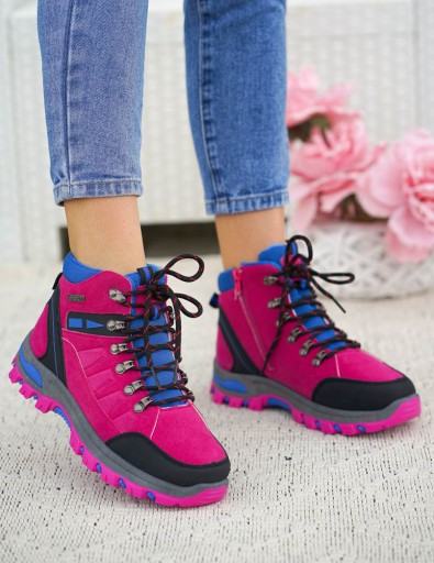 Buty Treckingowe Trapery Tech Mountain Różowe 36