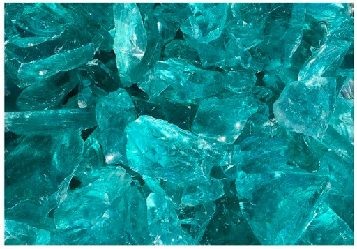 СТЕКЛЯННАЯ КРУСТКА, ДЕКОРАТИВНЫЙ КАМЕНЬ, БИРЮЗА, ВПЕЧАТЛЯЮЩИЙ, ДЕКОРАТИВНЫЙ, 3-5 СМ, 20 КГ