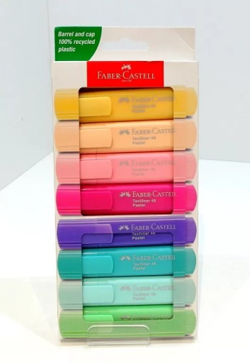 ПАСТЕЛЬНЫЙ ХАЙЛАЙТЕР 8 ЦВЕТОВ FABER CASTELL