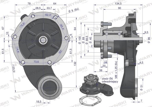 Водяной насос Bizon SW400 WARYŃSKI