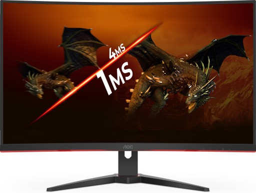 Игровой монитор 32 ДЮЙМА AOC Gaming 165 Гц 1 мс QHD 1440p VA ИЗОГНУТЫЕ ДИНАМИКИ
