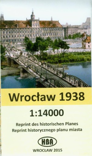 ПЛАН БРЕСЛАУ-ВРОЦЛАВ 1938 ГОДА 1: 14 000 ПЕРЕСЕЧАТЬ