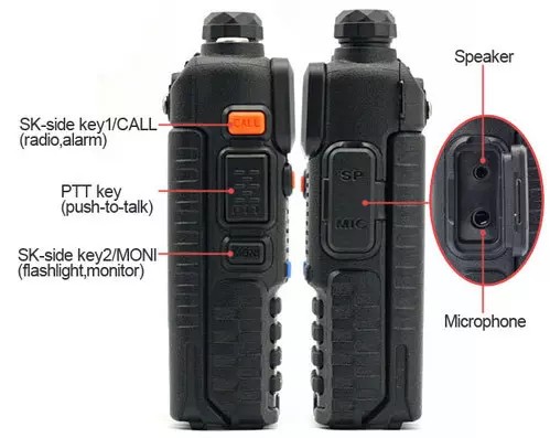 Радиостанция Baofeng UV-5R, 5 Вт, аккумулятор 1800 мАч