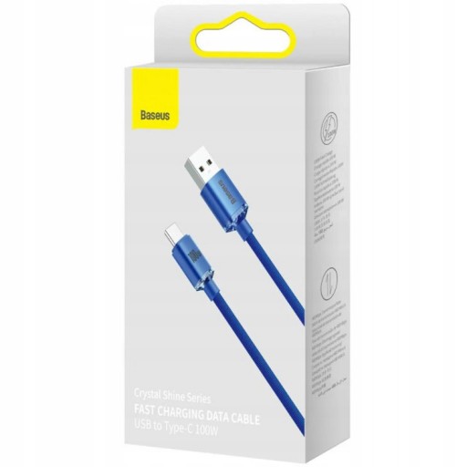 Кабель Baseus USB-A/USB-C, 5А 100Вт, 2м, шнур
