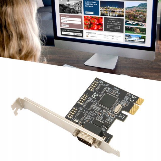 Карта-адаптер контроллера PCI Express на RS-232, 2,5 Гбит/с