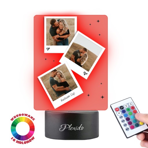 Светодиодная статуэтка ко Дню святого Валентина Your Plexido Photos