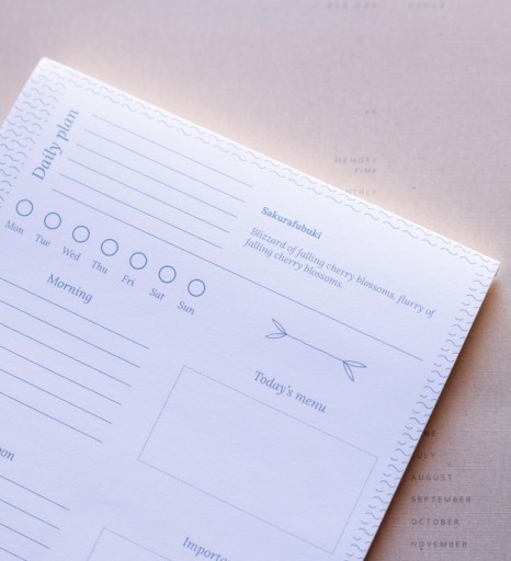 Planer dzienny A5 Miss Haiku lista zakupów