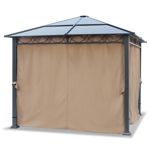 Pawilon ogrodowy 3x3 m Hardtop brązowy