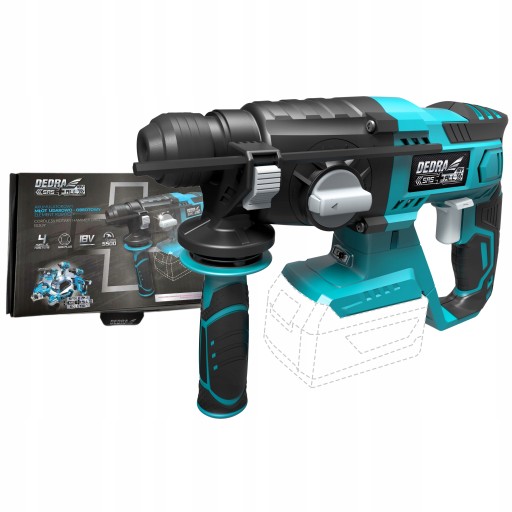 АККУМУЛЯТОРНАЯ ДРЕЛЬ-ПЕРКОЛОТ DEDRA 18V 1.8J SAS+ALL DED7048