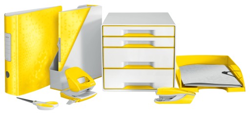 Лоток для документов Органайзер LEITZ Plus WOW желтый