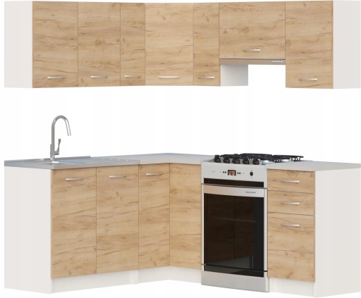 Комплект кухонной мебели Nice Corner Oak Craft UA