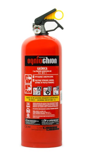 GAŚNICA SAMOCHODOWA PROSZKOWA OGNIOCHRON 2KG GP
