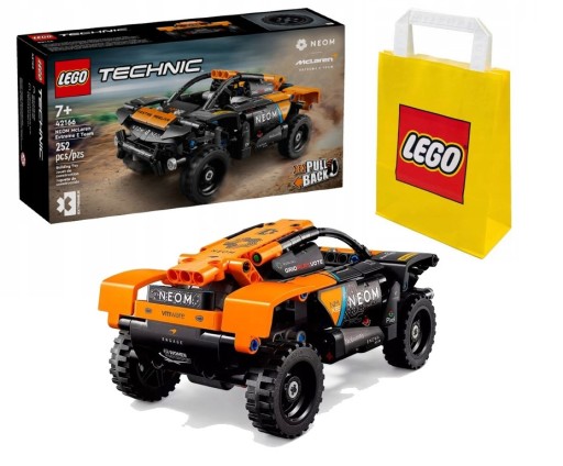 LEGO TECHNIC 7+ АВТОГОНОЧНЫЙ АВТОМОБИЛЬ NEOM McLAREN EXTREME E RACE 42166