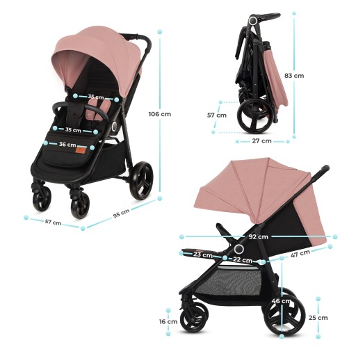КОЛЯСКА KINDERKRAFT GRANDE PLUS ДО 22 КГ