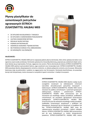 Пластификатор для теплого пола Бетон 20л