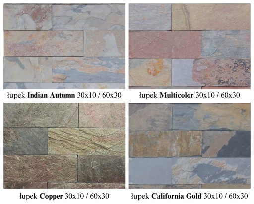 KAMIEŃ NATURALNY / KWARCYT STACKSTONE WHITE ELEWACJE/ŚCIANY 10x36x0,8-1,3cm