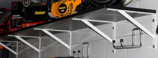 УСИЛЕННЫЙ УГЛОВОЙ КРОНШТЕЙН РУЧКА ПОЛКИ ЧЕРНАЯ STRONG 30x20 CM