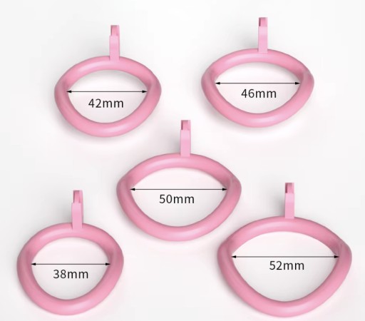 Pas cnoty Chastity Belt klatka na penisa 5 Oringów + Stalowy Dilator