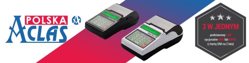 KASA FISKALNA ONLINE ACLAS KOS KARTA SIM PROSTA INTUICYJNA 5LAT OPŁACONA