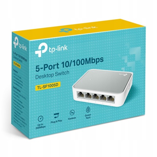 Мини-коммутатор TP-Link SF1005D 5 портов 100 Мбит LAN