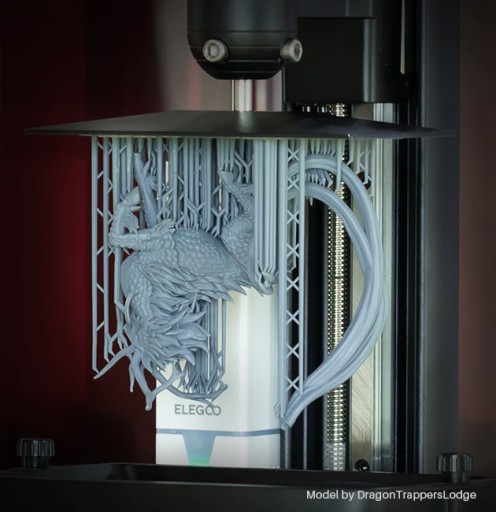 Смываемая водой смола ELEGOO для 3D УФ-принтеров Керамический серый 1 кг 1 л