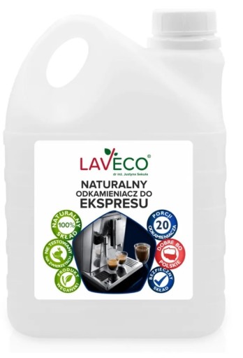 LAVECO NATURAL СРЕДСТВО ДЛЯ УДАЛЕНИЯ НАКИПИ ДЛЯ КОФЕМАШИНЫ 2Л