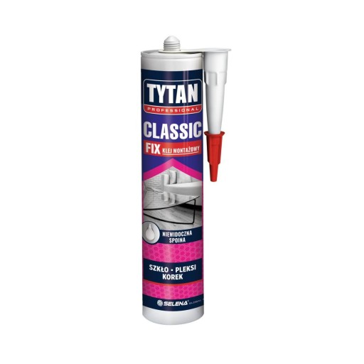 Klej montażowy CLASSIC FIX 290 ml bezbarwny TYTAN Professional